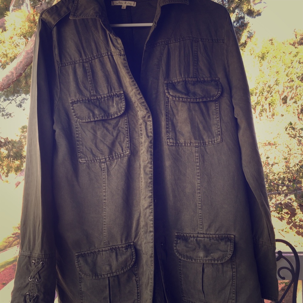 Soft, light, green jacket